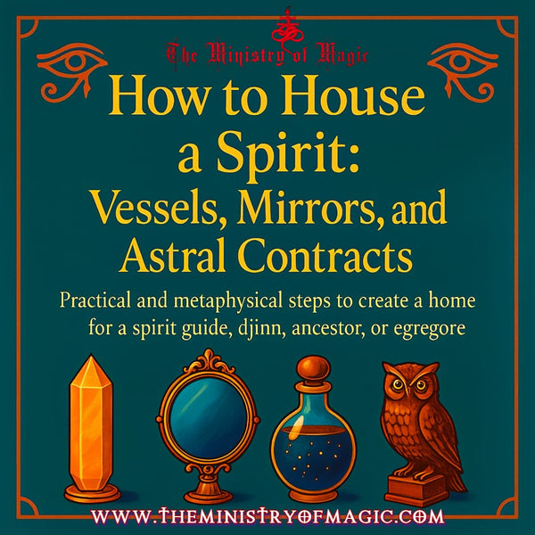🔮 How to House a Spirit: Vessels, Mirrors, and Astral Contracts⭐