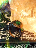 Emerald Eclipse Goddess Gaia's Prosperity Manifestation Ring