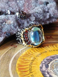 Celestial Moon Goddess Portal of Luck and Good Fortune Magickal Ring