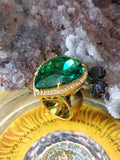 Sorcerer's Tear Emerald Elixir Spellbound Talisman Ring