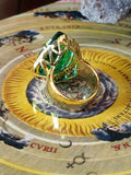 Sorcerer's Tear Emerald Elixir Spellbound Talisman Ring