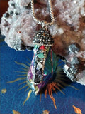 Violet Flame of St.Germain SACRED POWER CHAKRA ALIGNMENT ENERGY CLEARING Pendant