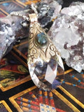 Akashic Psychic Channeler Spellbound Quartz and Silver Talisman