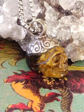 Oracle of Insight Tiger's Eye Spellbound Skull Talisman