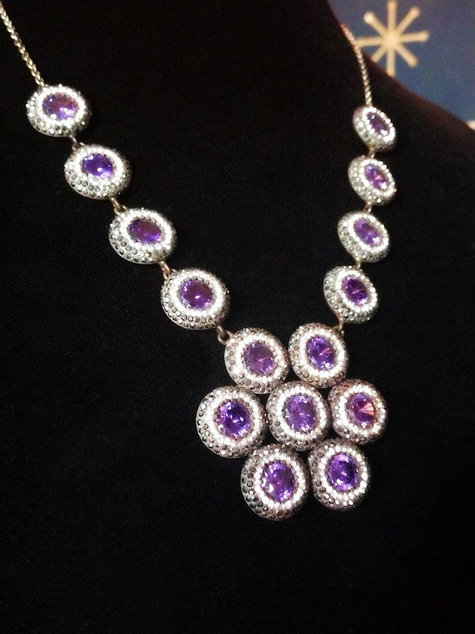 Nile's Enchantress Cleopatra's Spellbound Amethyst Necklace of Timeless Mystique