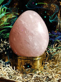 Embrace of Venus Rose Quartz Egg for Love Manifestation