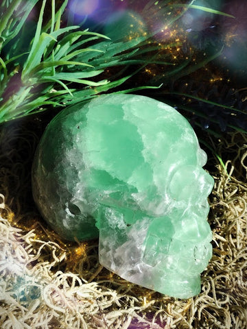 Thalor the Green Flame Guardian of the Eternal Spirit Realms Crystal Skull