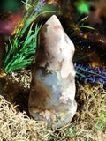 Ancient Vortex Moss Agate Spiral for Timeless Energy Flow