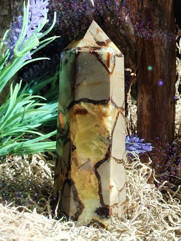 Ancient Earth Core Septarian Energy Pillar