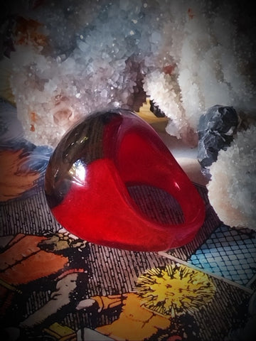 Devil in the Black Dress Get Him Hooked on You Sex Seduction Sinful Vintage Ring