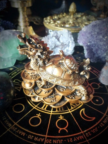 DRAGON TURTLE OF THE TEN THOUSAND COINS Wealth, Power & Lasting Legacy TALISMAN