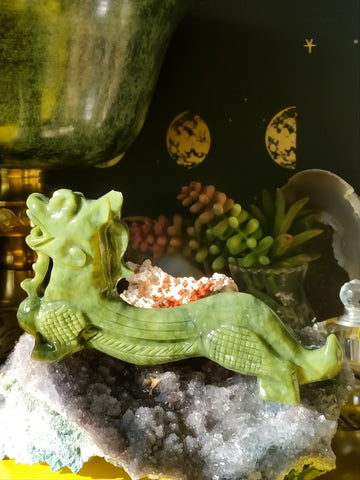 Verdan Jade Dragon Guardian of Lost Treasures