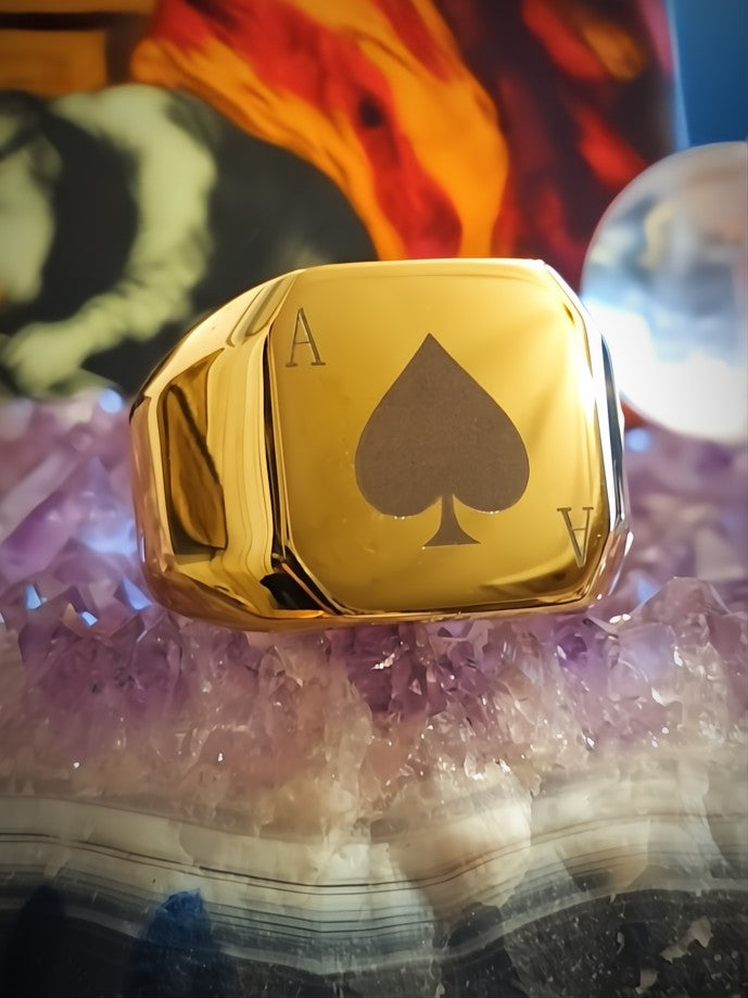 Minstry Rings The Lucky Ace: Command Luck, Master Life Spellbound Ring - The Ministry ...