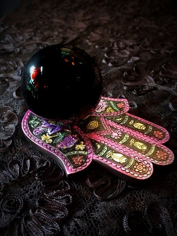 OBSIDIAN EYE OF THE HAMSA GATE Magick Protection Energy Set