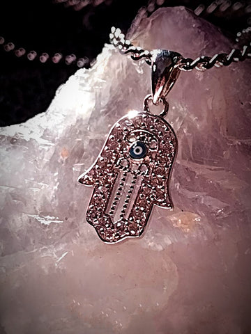 SACRED HAMSA OF PROTECTION, BLESSINGS & GOOD FORTUNE PETITE CHARM