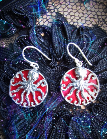 Octopus Guardians of the Deep-Protectors of the Unseen Currents Enchanted Earrings