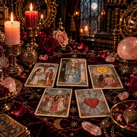 Embrace of the High Priestess Love and Relationships Tarot Reading Divination