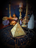 Egyptian Golden Pyramid Of The Gods And Deities Stackable Jewelry Box