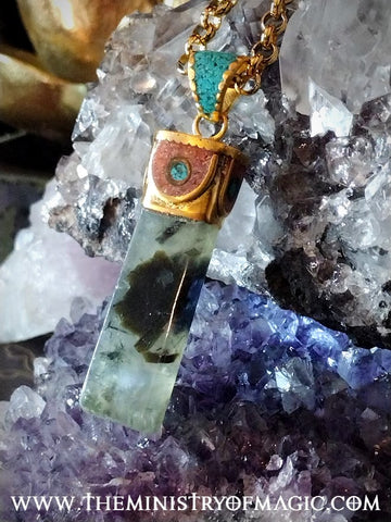 Quantum Gods Supreme Knowledge Enhancement Spellbound Fluorite Gemstone Talisman