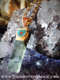 Quantum Gods Supreme Knowledge Enhancement Spellbound Fluorite Gemstone Talisman #1