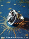 Stalking Wolf Nagual Shamans Power Sterling Silver Ring