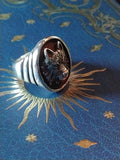 Stalking Wolf Nagual Shamans Power Sterling Silver Ring