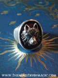 Stalking Wolf Nagual Shamans Power Sterling Silver Ring