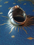 Stalking Wolf Nagual Shamans Power Sterling Silver Ring