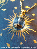 Enchant and Mesmerize with the Radiant Sphere of Ishtar Crystal Pendant