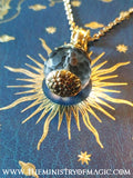 Enchant and Mesmerize with the Radiant Sphere of Ishtar Crystal Pendant