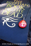 Mysterious Spellbound Egyptian Book of the Dead plus Programmed Ankh Gemstone Talisman
