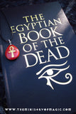 Mysterious Spellbound Egyptian Book of the Dead plus Programmed Ankh Gemstone Talisman