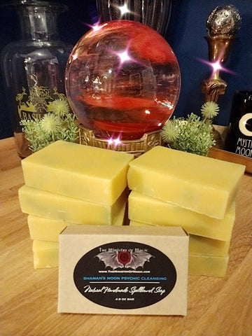 ★SHAMAN'S MOON PSYCHIC CLEANSING★ Natural Handmade Spellbound Soap