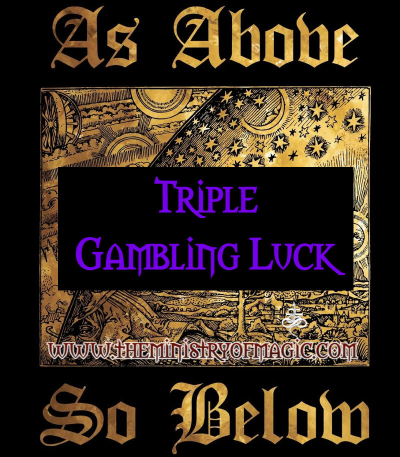 ☥ TRIPLE DOUBLE DIAMONDS GAMBLING LOTTO LUCK CANDLE SPELL